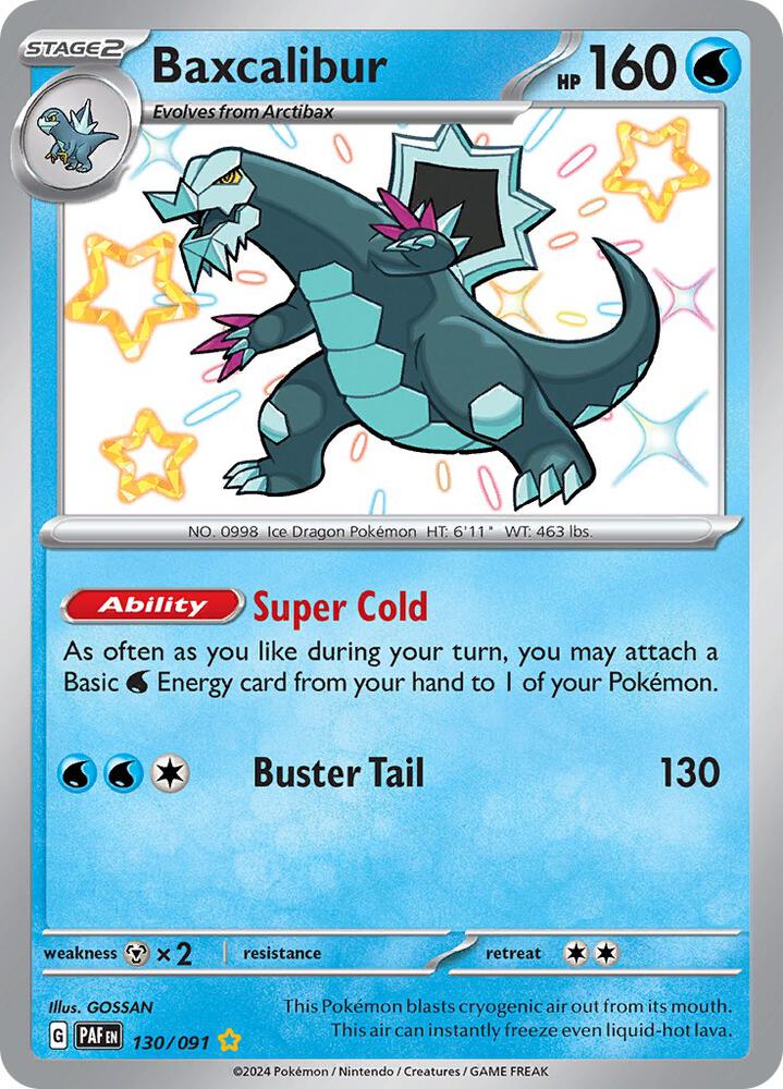 Baxcalibur 130/091 (SV: Paldean Fates)  - Holofoil | Good Games Adelaide SA