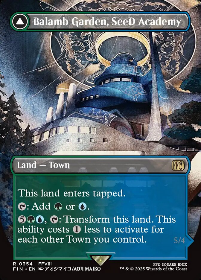 Balamb Garden, SeeD Academy // Balamb Garden, Airborne 354/309 (FINAL FANTASY)  - Borderless Foil | Good Games Adelaide SA