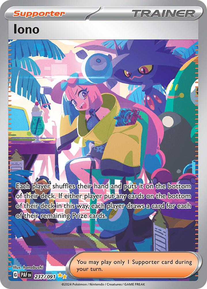 Iono 237/091 (SV: Paldean Fates)  - Holofoil | Good Games Adelaide SA