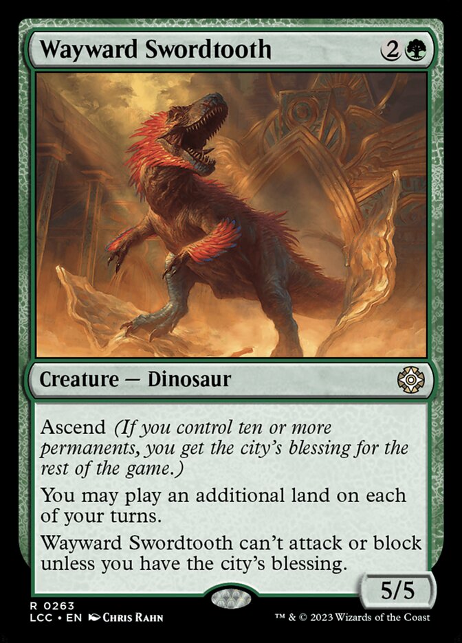 Wayward Swordtooth 263 (Commander: The Lost Caverns of Ixalan)  | Good Games Adelaide SA