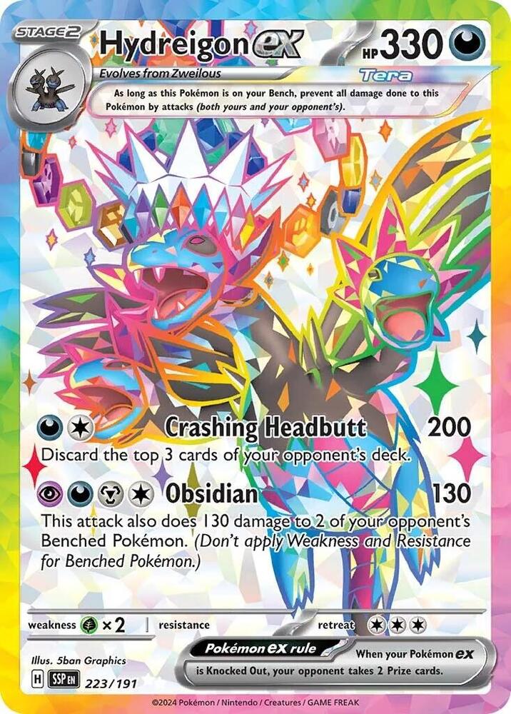 Hydreigon ex 223/191 (SV08: Surging Sparks)  - Holofoil | Good Games Adelaide SA