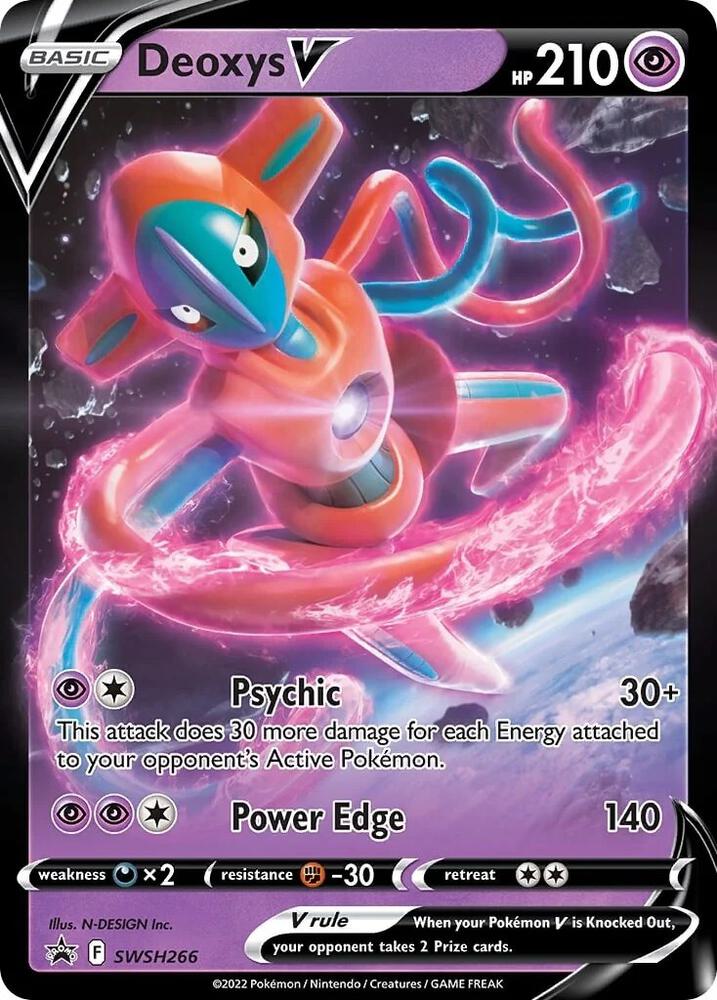 Deoxys V SWSH266 (SWSH: Sword & Shield Promo Cards)  - Holofoil | Good Games Adelaide SA