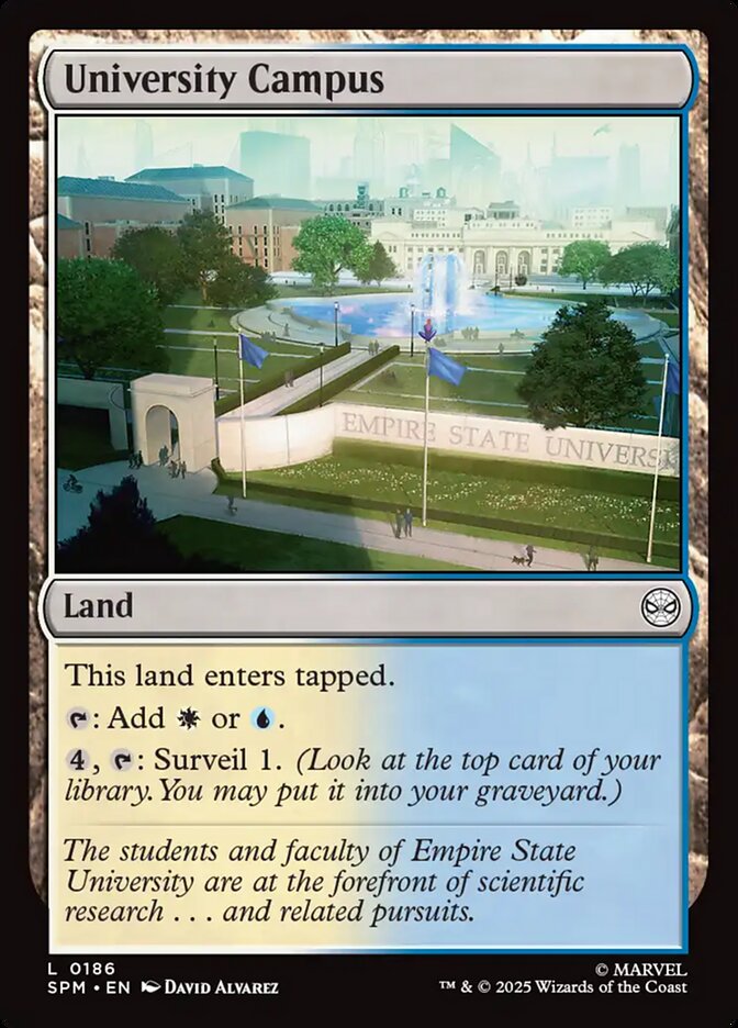 University Campus 186 (Marvel's Spider-Man)  - Foil | Good Games Adelaide SA