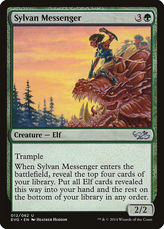 Sylvan Messenger 12 (Duel Decks: Anthology)  | Good Games Adelaide SA