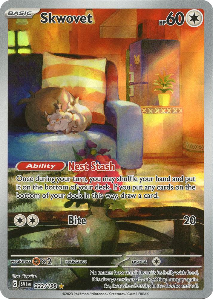 Skwovet 222 198 222/198 (SV01: Scarlet & Violet Base Set)  - Holofoil | Good Games Adelaide SA