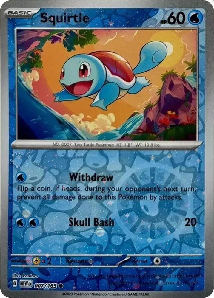 Squirtle Costco Exclusive 007/165 (Miscellaneous Cards & Products)  - Reverse Cosmo Holofoil | Good Games Adelaide SA