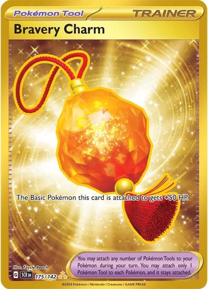 Bravery Charm 175/142 (SV07: Stellar Crown)  - Holofoil | Good Games Adelaide SA
