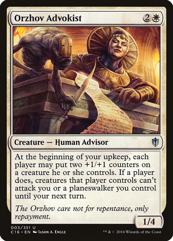Orzhov Advokist 3 (Commander 2016)  | Good Games Adelaide SA