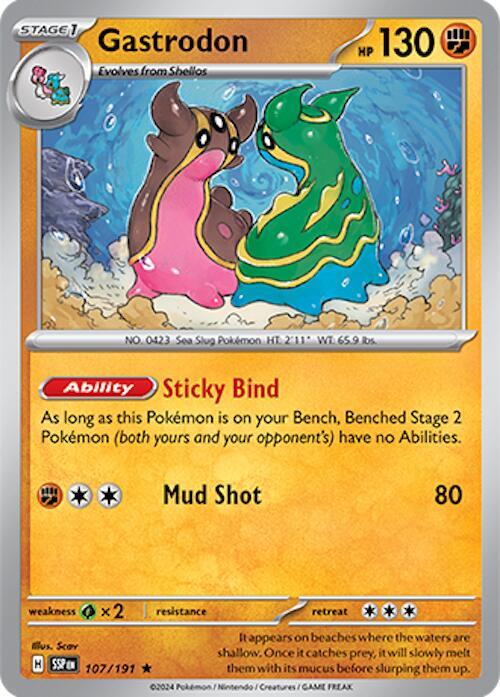 Gastrodon 107/191 (SV08: Surging Sparks)  - Holofoil | Good Games Adelaide SA