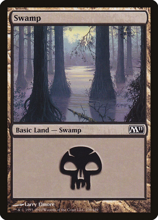 Swamp 239 (Magic 2011 (M11))  - Foil | Good Games Adelaide SA
