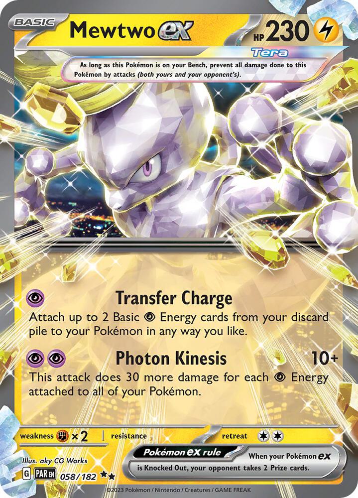 Mewtwo ex 058/182 (SV04: Paradox Rift)  - Holofoil | Good Games Adelaide SA