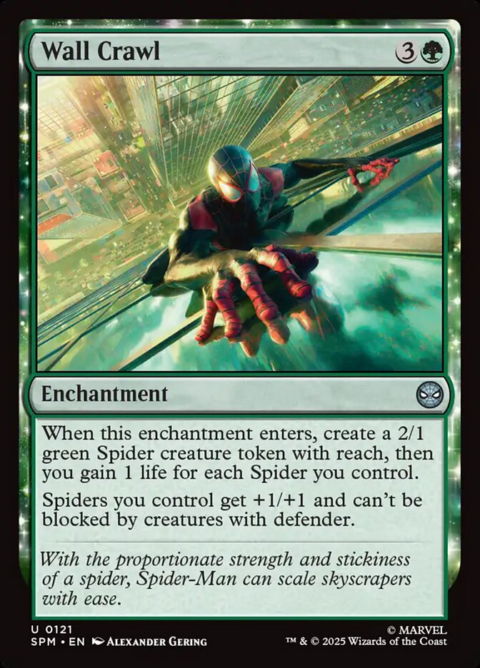 Wall Crawl 121 (Marvel's Spider-Man)  - Foil | Good Games Adelaide SA