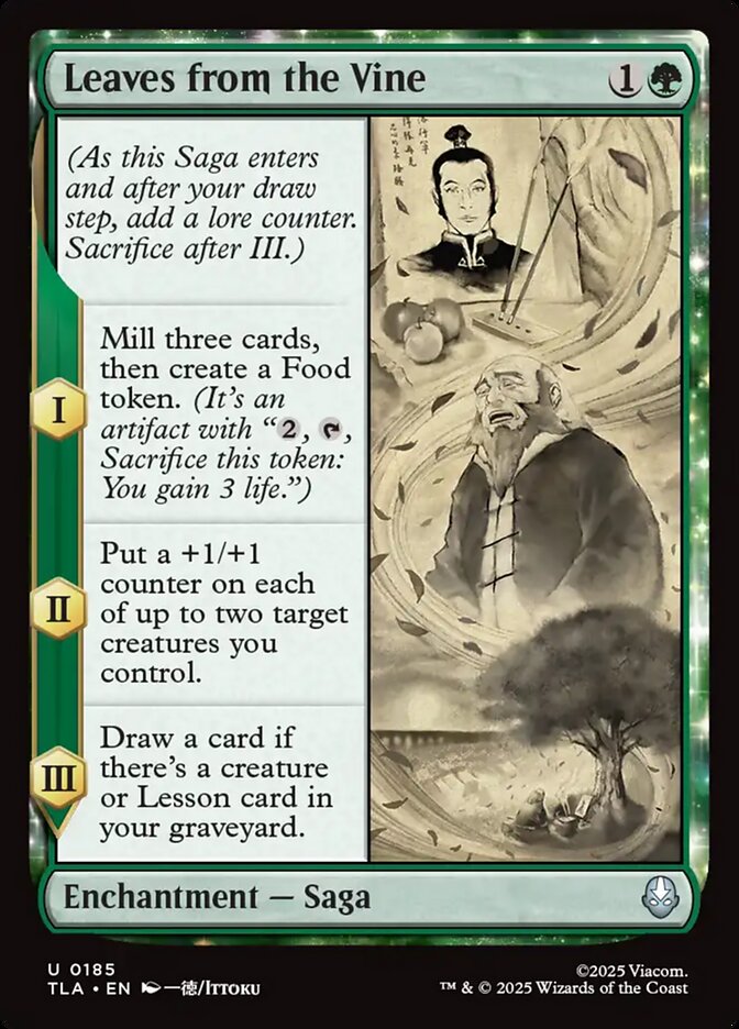 Leaves from the Vine 185 (Avatar: The Last Airbender)  - Foil | Good Games Adelaide SA