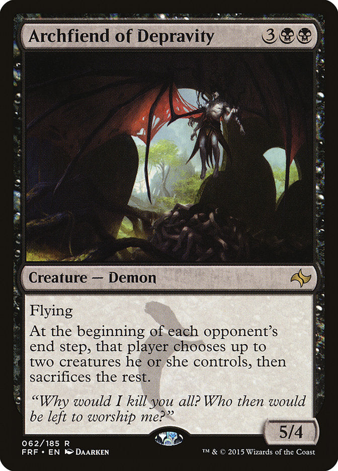 Archfiend of Depravity 62 (Fate Reforged)  - Foil | Good Games Adelaide SA