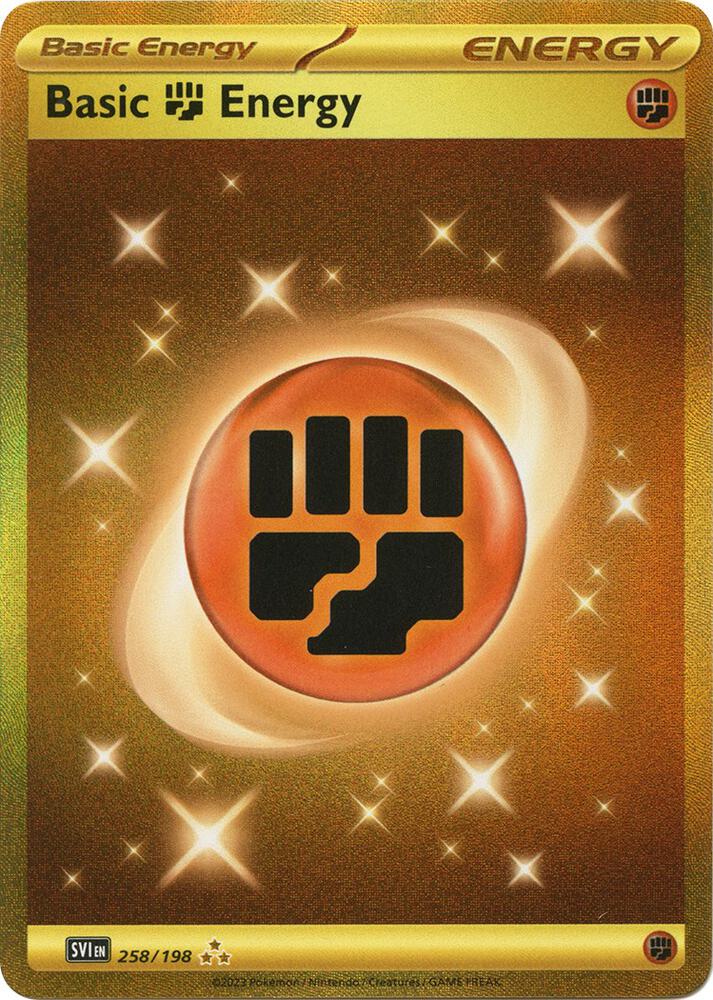 Basic Fighting Energy 258 198 258/198 (SV01: Scarlet & Violet Base Set)  - Holofoil | Good Games Adelaide SA