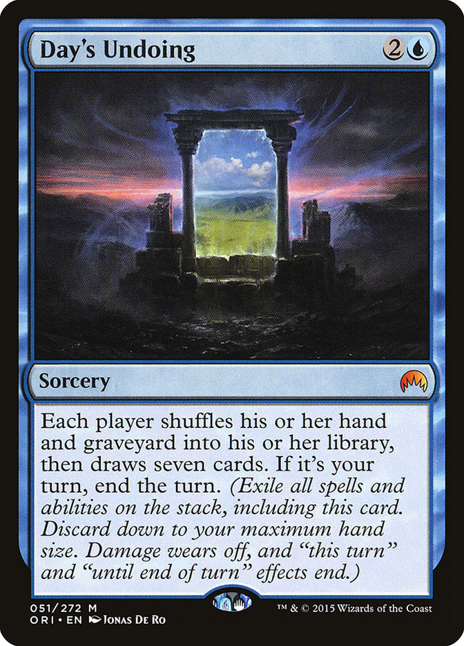 Day's Undoing 51 (Magic Origins)  - Foil | Good Games Adelaide SA