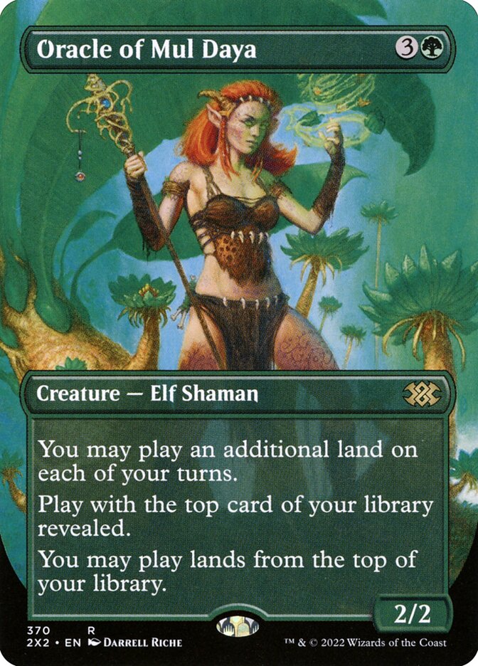 Oracle of Mul Daya Borderless 370 (Double Masters 2022)  - Foil | Good Games Adelaide SA
