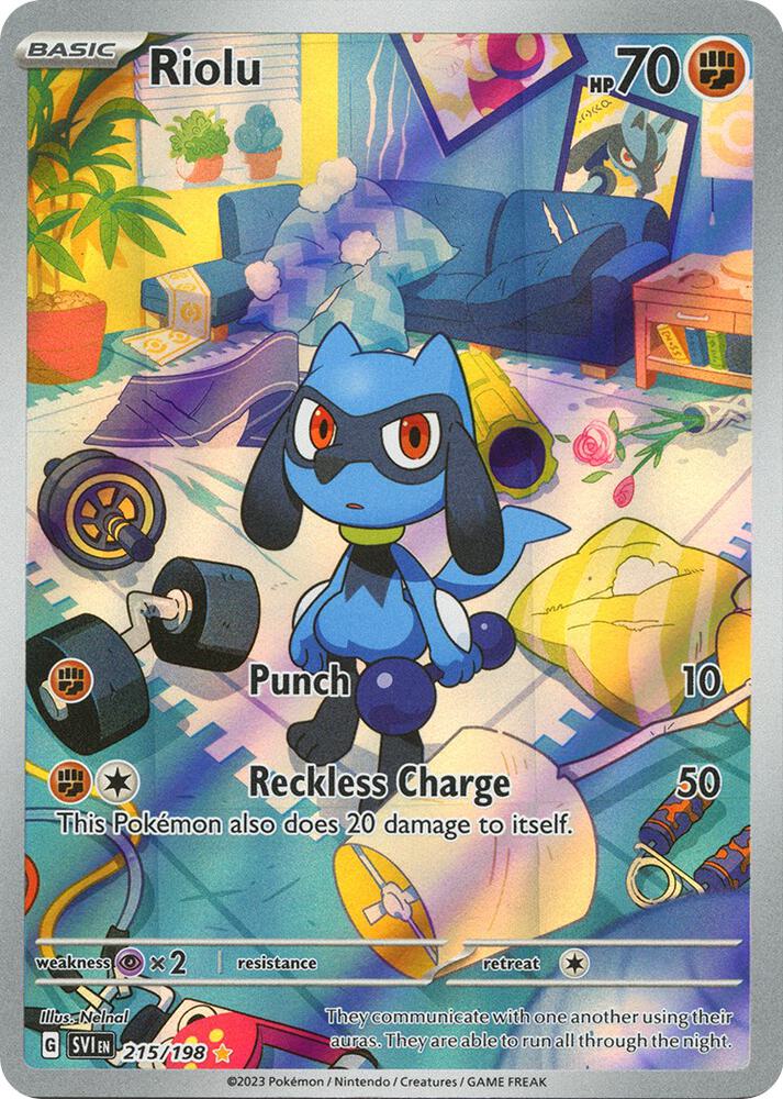 Riolu 215 198 215/198 (SV01: Scarlet & Violet Base Set)  - Holofoil | Good Games Adelaide SA