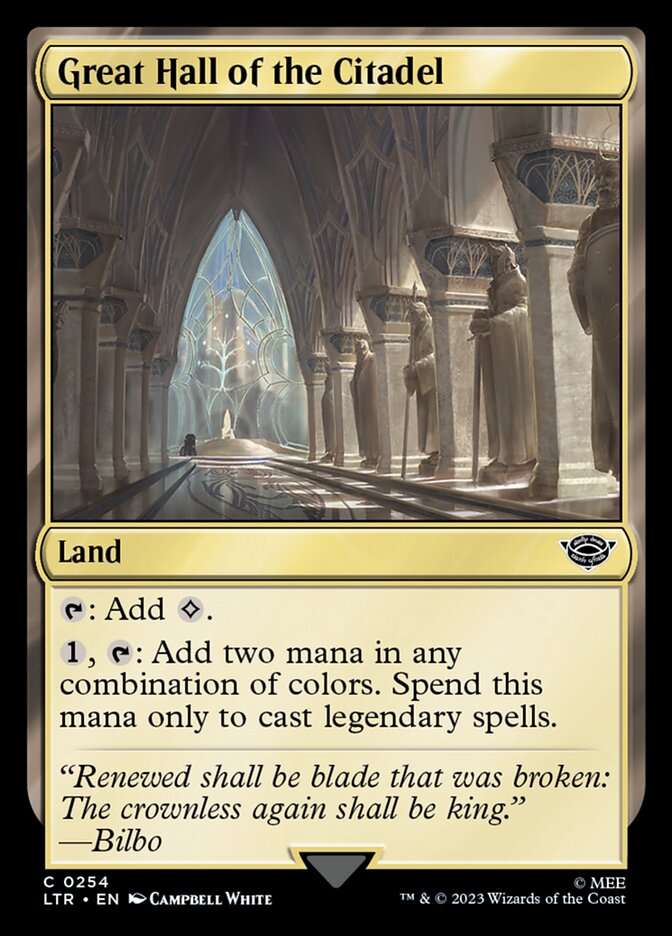 Great Hall of the Citadel 254 (Universes Beyond: The Lord of the Rings: Tales of Middle-earth)  | Good Games Adelaide SA