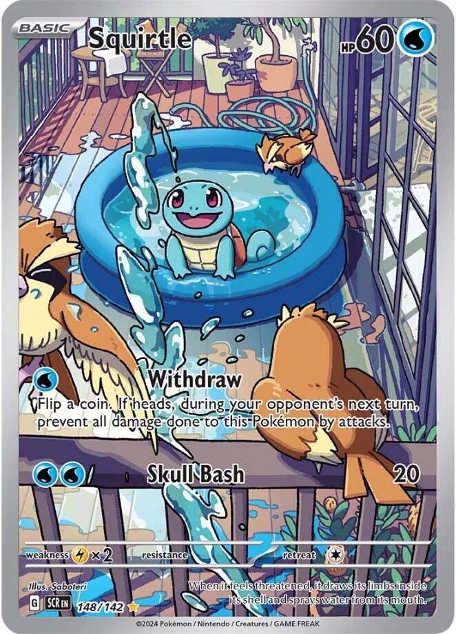 Squirtle 148/142 (SV07: Stellar Crown)  - Holofoil | Good Games Adelaide SA