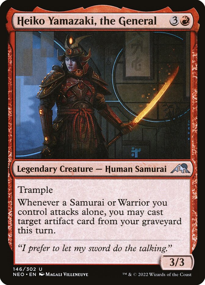 Heiko Yamazaki, the General 146 (Kamigawa: Neon Dynasty)  - Foil | Good Games Adelaide SA