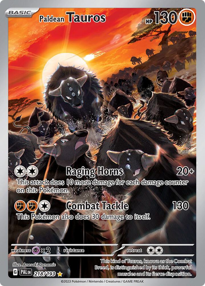 Paldean Tauros 218/193 (SV02: Paldea Evolved)  - Holofoil | Good Games Adelaide SA