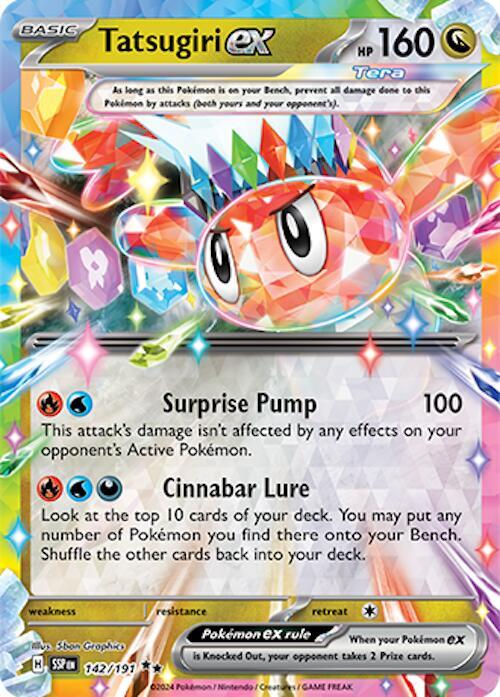 Tatsugiri ex 142/191 (SV08: Surging Sparks)  - Holofoil | Good Games Adelaide SA