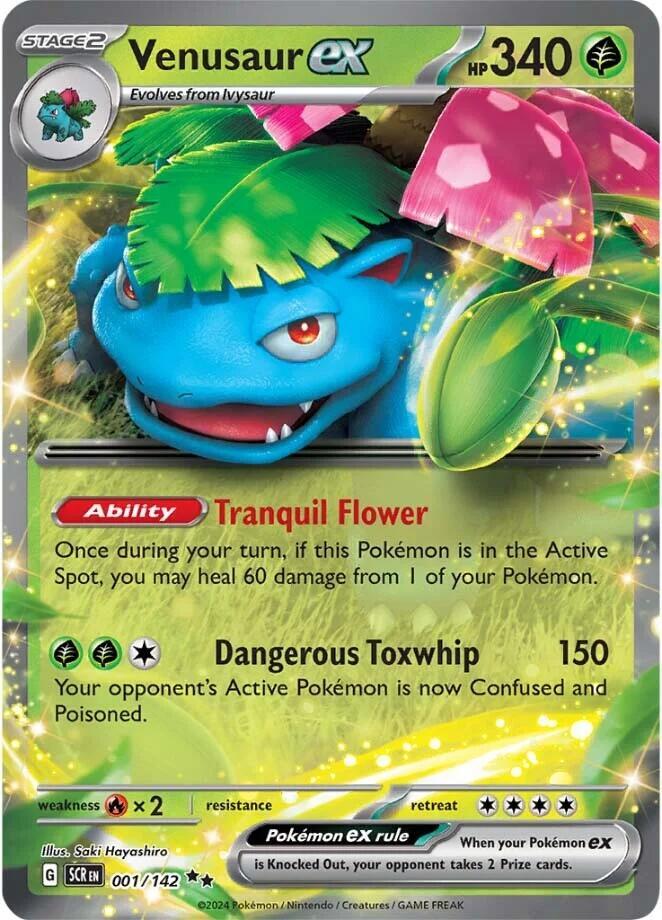 Venusaur ex 001/142 (SV07: Stellar Crown)  - Holofoil | Good Games Adelaide SA