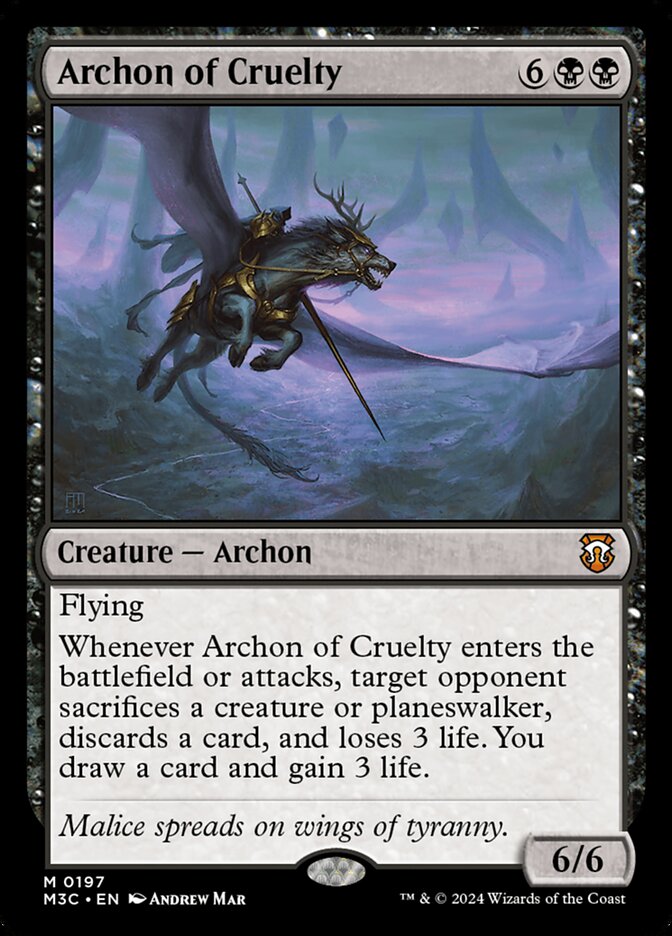Archon of Cruelty 197 (Commander: Modern Horizons 3)  | Good Games Adelaide SA