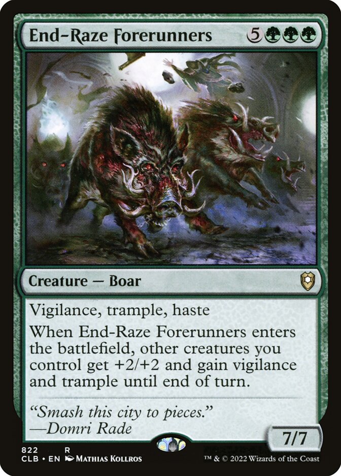 End-Raze Forerunners 822 (Commander Legends: Battle for Baldur's Gate)  | Good Games Adelaide SA