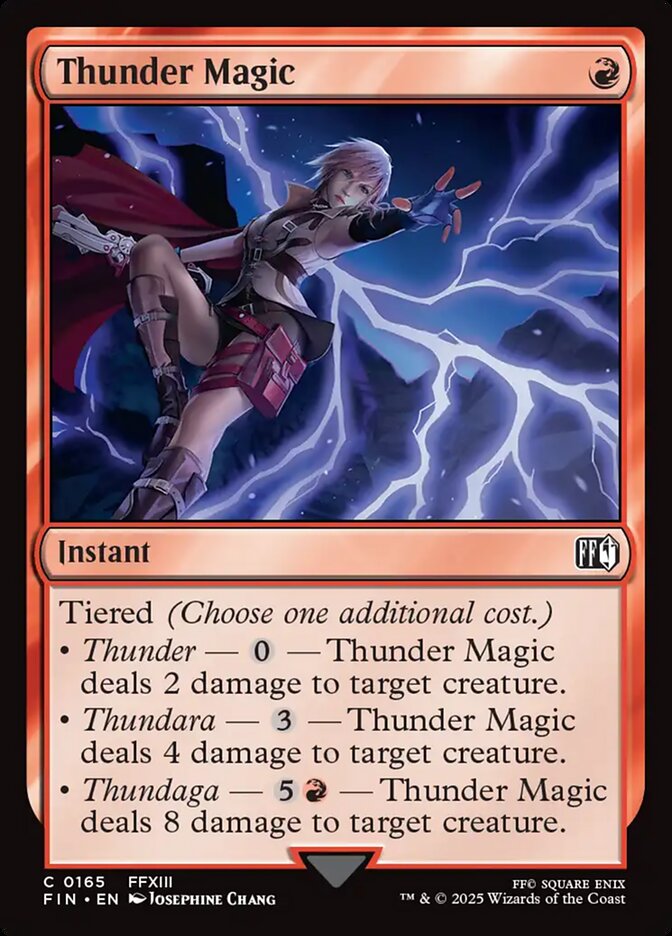 Thunder Magic 165 (FINAL FANTASY)  - Foil | Good Games Adelaide SA
