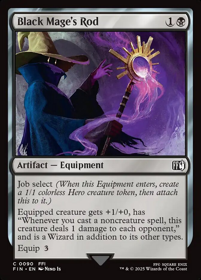 Black Mages Rod 90 (FINAL FANTASY)  - Foil | Good Games Adelaide SA