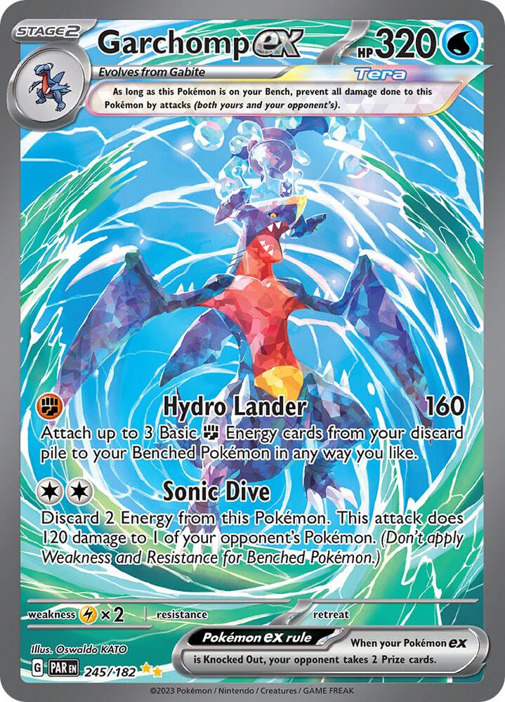 Garchomp ex 245/182 (SV04: Paradox Rift)  - Holofoil | Good Games Adelaide SA