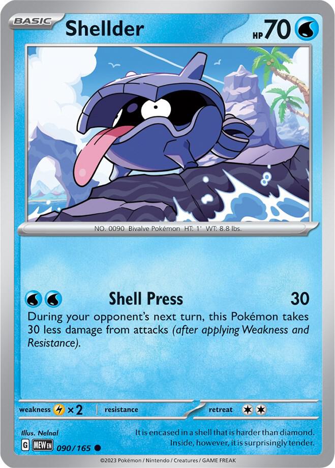 Shellder 090/165 (SV: Scarlet & Violet 151)  | Good Games Adelaide SA