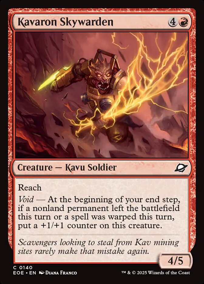 Kavaron Skywarden 140 (Edge of Eternities)  - Foil | Good Games Adelaide SA