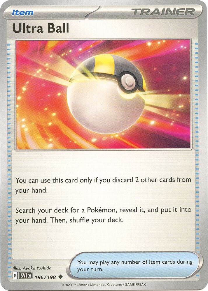 Ultra Ball 196/198 (SV01: Scarlet & Violet Base Set)  | Good Games Adelaide SA