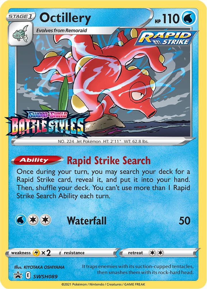 Octillery Prerelease SWSH089 (SWSH: Sword & Shield Promo Cards)  - Holofoil | Good Games Adelaide SA
