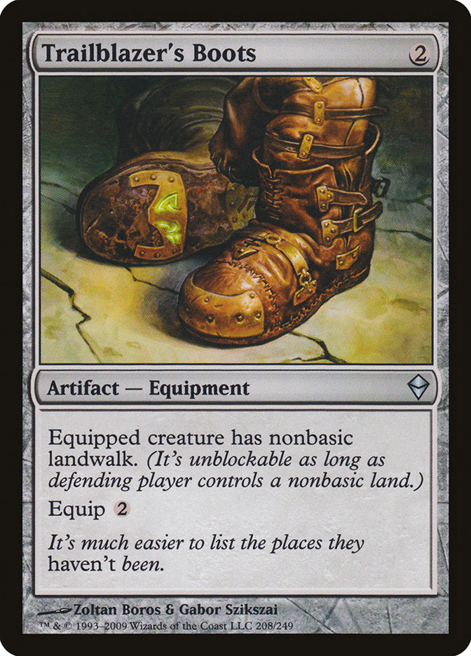 Trailblazer's Boots 208 (Zendikar)  - Foil | Good Games Adelaide SA