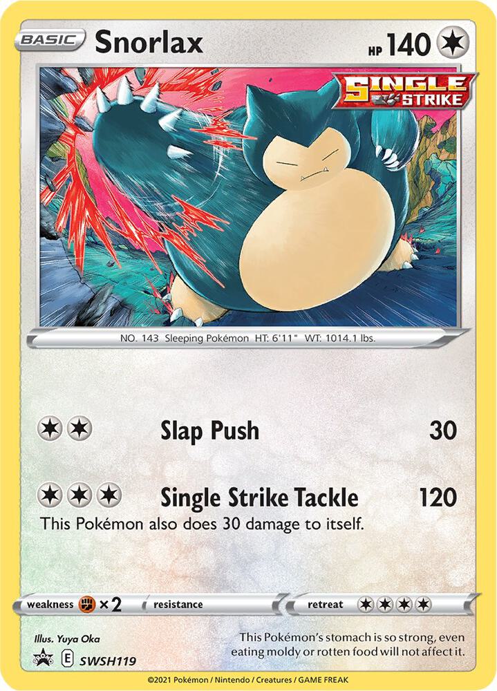 Snorlax SWSH119 (SWSH: Sword & Shield Promo Cards)  - Holofoil | Good Games Adelaide SA