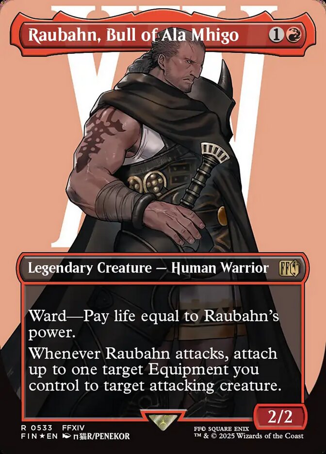 Raubahn, Bull of Ala Mhigo 533/309 (FINAL FANTASY)  - Borderless Foil | Good Games Adelaide SA