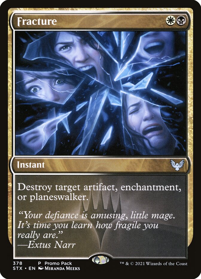 Fracture 378 (Promo Pack: Strixhaven)  - Foil | Good Games Adelaide SA