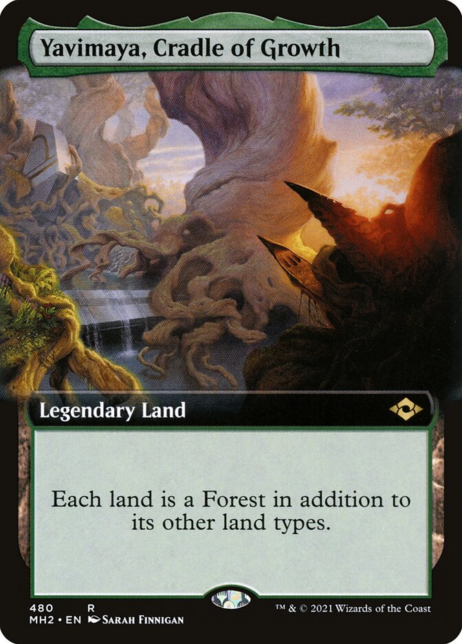 Yavimaya Cradle of Growth Extended Art 480 (Modern Horizons 2)  - Foil | Good Games Adelaide SA