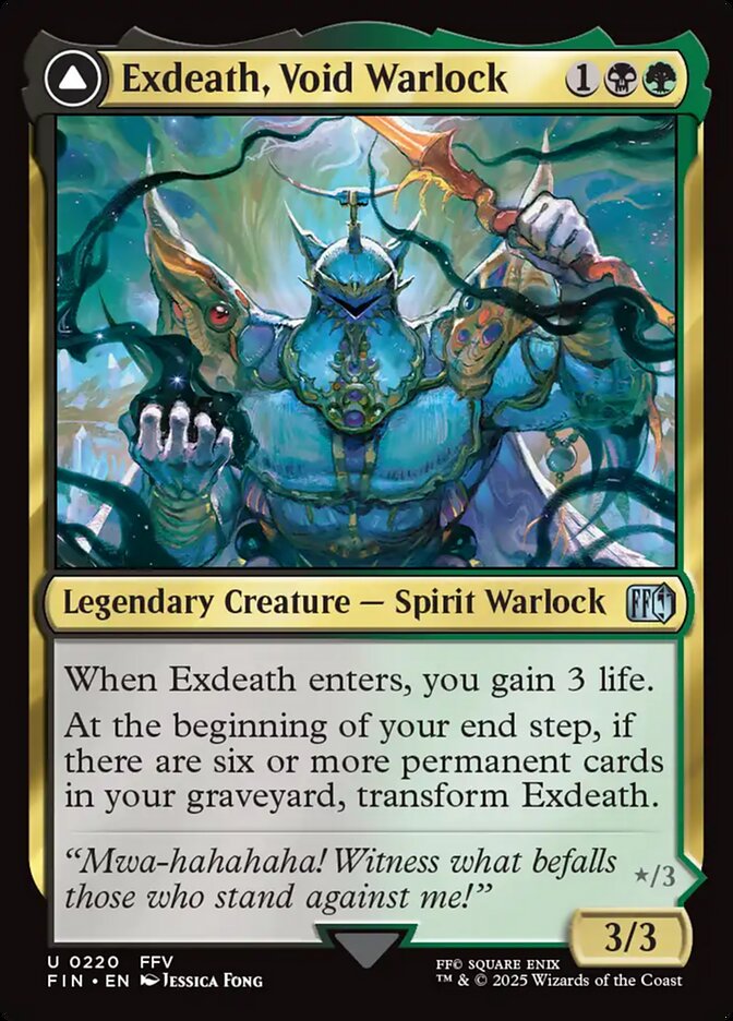 Exdeath, Void Warlock // Neo Exdeath, Dimension's End 220 (FINAL FANTASY)  | Good Games Adelaide SA