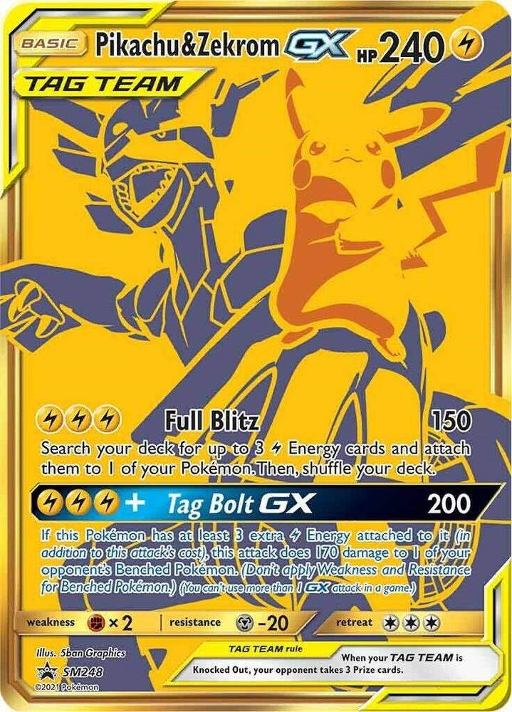 Pikachu and Zekrom GX SM248 (SM Promos)  - Holofoil | Good Games Adelaide SA