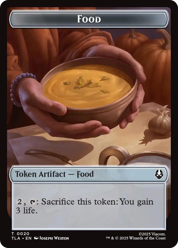Food 0020 Ally 0007 Double Sided Token 20 // 7 (Avatar: The Last Airbender)  | Good Games Adelaide SA