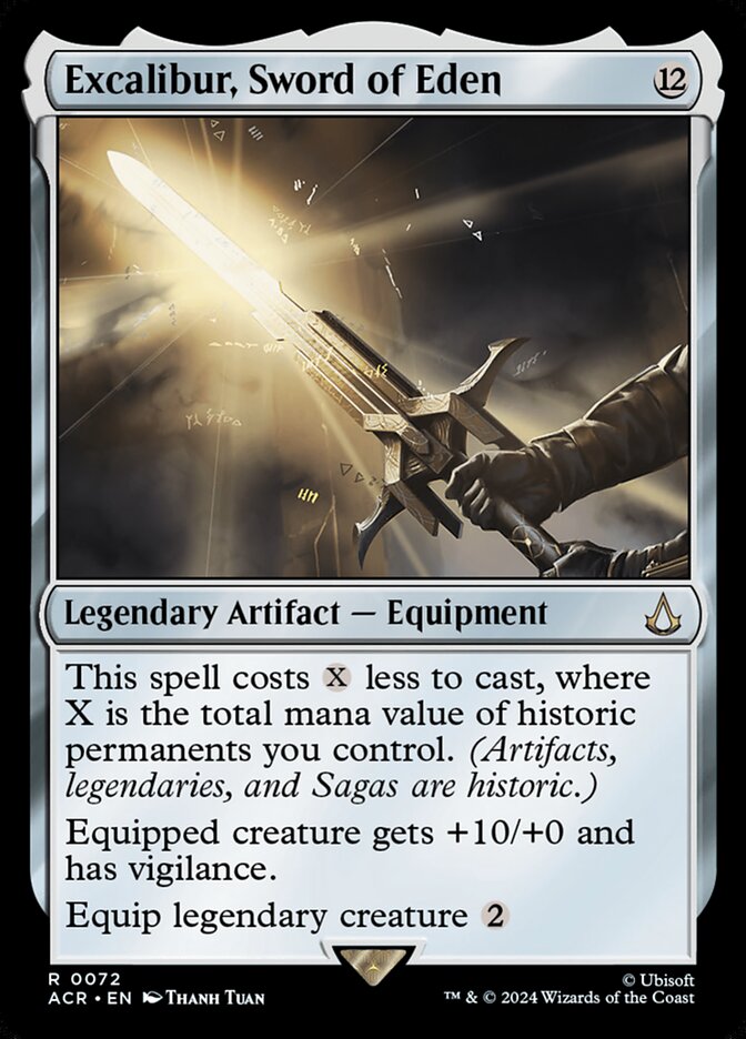 Excalibur Sword of Eden 72 (Universes Beyond: Assassin's Creed)  - Foil | Good Games Adelaide SA