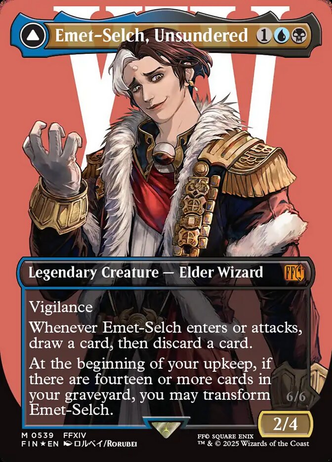 Emet-Selch, Unsundered // Hades, Sorcerer of Eld 539 (FINAL FANTASY)  - Foil | Good Games Adelaide SA