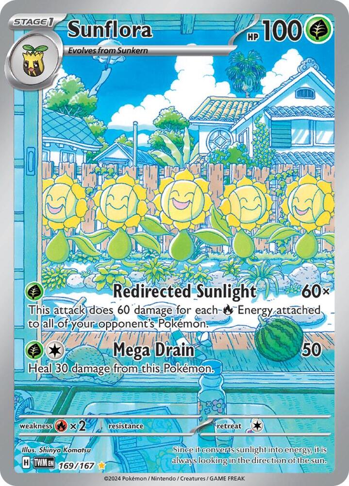 Sunflora 169/167 (SV06: Twilight Masquerade)  - Holofoil | Good Games Adelaide SA