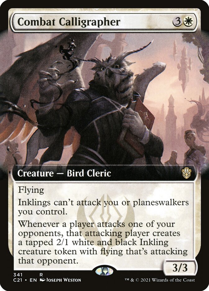 Combat Calligrapher Extended Art 341 (Commander 2021)  | Good Games Adelaide SA