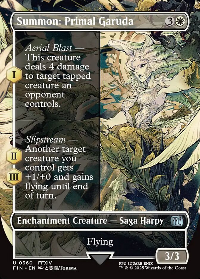 Summon: Primal Garuda 360 (FINAL FANTASY)  - Borderless Foil | Good Games Adelaide SA